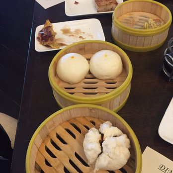 Jade Restaurant - Steamed BBQ bun, sweet cream bun, chicken basil pan fried dumpling (new fav), pork and shrimp shu mai, and turnip cakes! - Asian Fusion Near Me - Austin, Texas