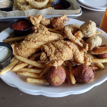 The Chimes Covington - Seafood platter with stuffed shrimp - Pubs Near Me - Covington, Louisiana The Chimes Covington - Seafood platter with stuffed shrimp - Pubs Near Me - Covington, Louisiana