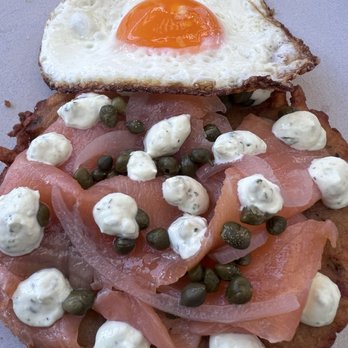 Marlena - Rosti with Smoked Salmon - Coffee & Tea Near Me - Long Beach, California Marlena - Rosti with Smoked Salmon - Coffee & Tea Near Me - Long Beach, California