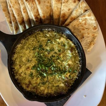 Sunset Alehouse - Kale artichoke Dip with pita - Burgers Near Me - Issaquah, Washington