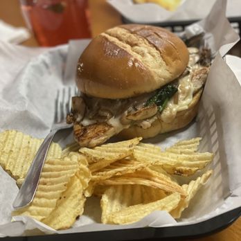Downtown Grilled Cheese - Chicken Shroom Melt - Sandwiches Near Me - Sherman, Texas Downtown Grilled Cheese - Chicken Shroom Melt - Sandwiches Near Me - Sherman, Texas