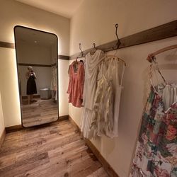 Anthropologie - Fitting rooms are all a good size with books for your bag