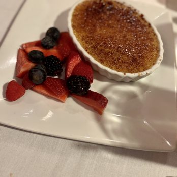 Ruth's Chris Steak House - Birmingham - The Crème brûlée our server gave us on the house - Steakhouses Near Me - Birmingham, Alabama Ruth's Chris Steak House - Birmingham - The Crème brûlée our server gave us on the house - Steakhouses Near Me - Birmingham, Alabama