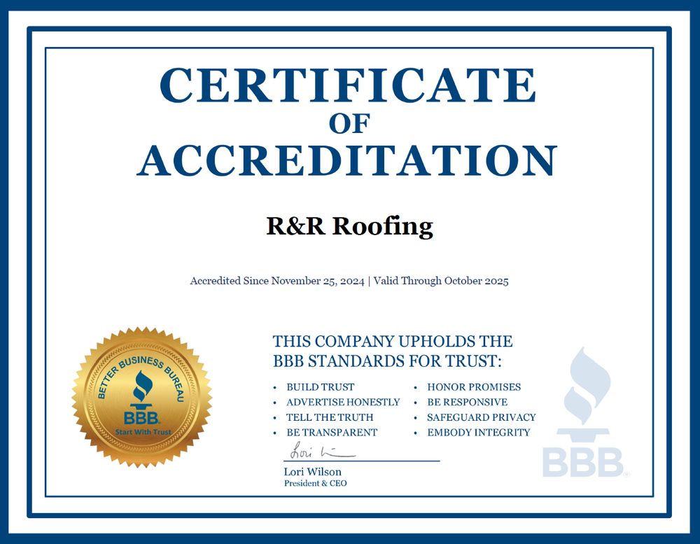 Slide of R&R Roofing