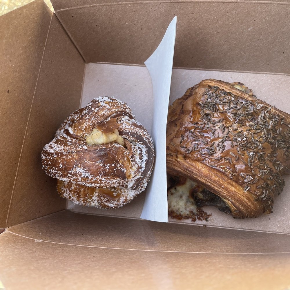 Two Seven Two - Morning bun (left), Cheese fennel croissant (right) - Bakeries Near Me - Cincinnati, Ohio Two Seven Two - Morning bun (left), Cheese fennel croissant (right) - Bakeries Near Me - Cincinnati, Ohio
