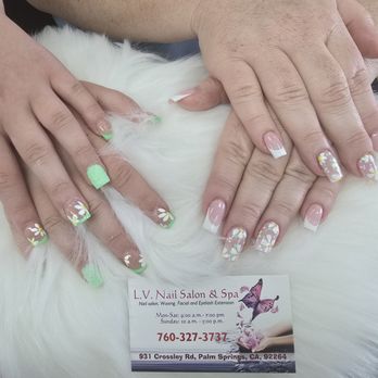 LV Nails - Mommy Daughted nails! - Nail Salons Near Me - Palm Springs, California