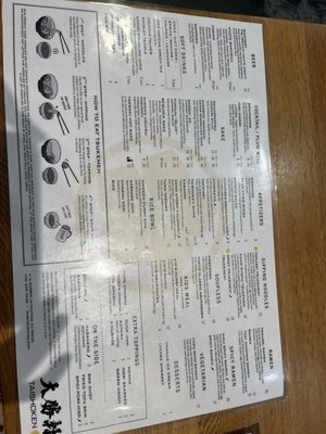 Menu photo 3 Taishoken Milpitas, CA
