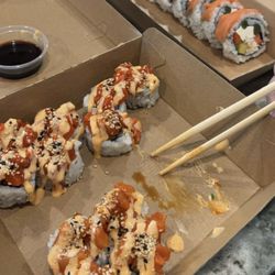 Sushi Misoya - Spicy Roll Combo and Aurora Roll