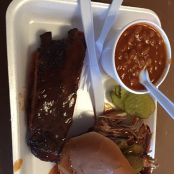 SAW's BBQ - Saw's big combo. Beef Rib w pulled pork sandwich. - Barbeque Near Me - Homewood, Alabama SAW's BBQ - Saw's big combo. Beef Rib w pulled pork sandwich. - Barbeque Near Me - Homewood, Alabama