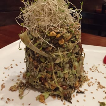 Dagon - Ti Leaf "tower" salad - Burmese Near Me - Honolulu, Hawaii