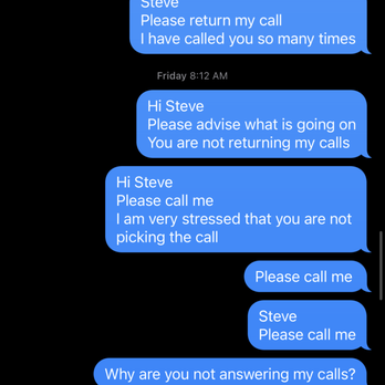 Just Tuesday - a text message sent by a customer - General Contractors Near Me - University Park, Maryland Just Tuesday - a text message sent by a customer - General Contractors Near Me - University Park, Maryland