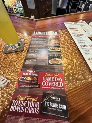 Menu photo 4 Miller's Ale House Fort Myers, FL