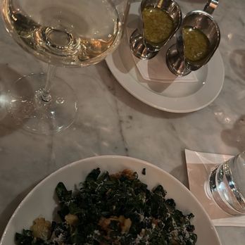 RH Courtyard Restaurant at RH Nashville - kale caesar with a glass of Alan Scott Sauvignon Blanc - Wine Bars Near Me - Nashville, Tennessee RH Courtyard Restaurant at RH Nashville - kale caesar with a glass of Alan Scott Sauvignon Blanc - Wine Bars Near Me - Nashville, Tennessee