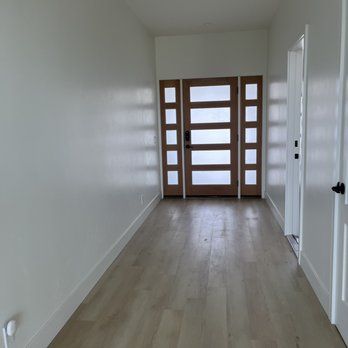 JDC Build - Wood door with vision lights. Stain to match! - General Contractors Near Me