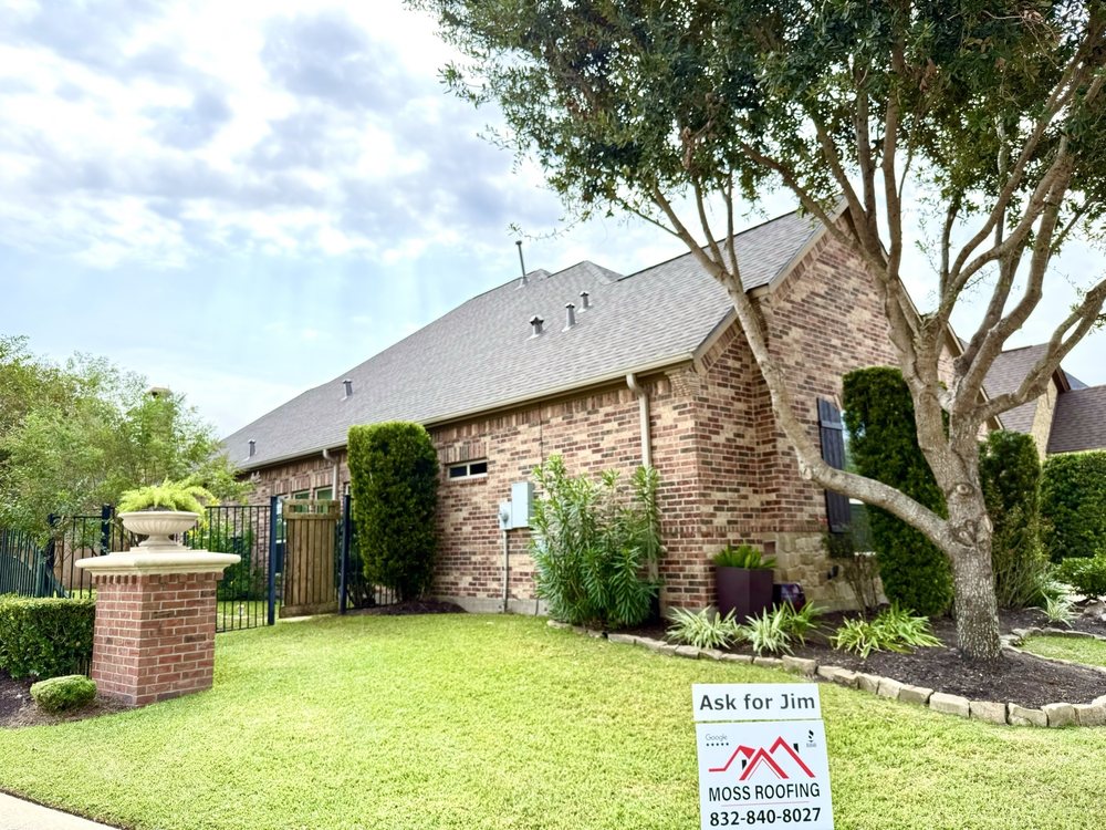 Slide of Moss Roofing Houston