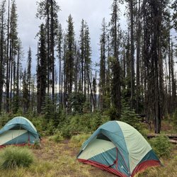 Lewis & Clark Trail Adventures - Tents set up