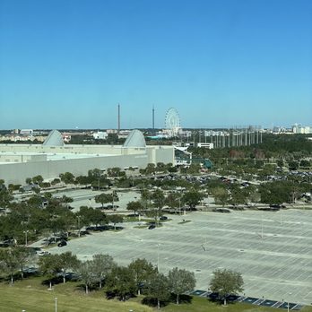 Hilton Orlando - View from window near elevator on 16th floor - Hotels Near Me - Orlando, Florida