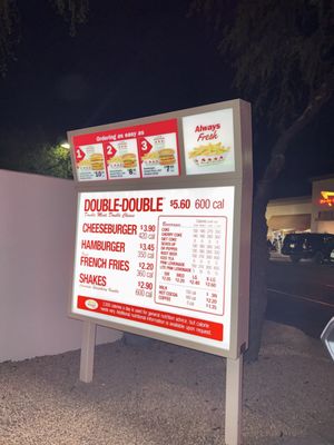 Menu photo 2 In-N-Out Burger Scottsdale, AZ Menu photo 2 In-N-Out Burger Scottsdale, AZ