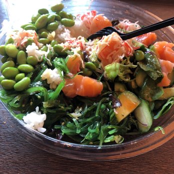 Poke2 Grill - Med Poke bowl is really good, 3 scoops of protein. Fast and friendly service. - Poke Near Me - Downey, California