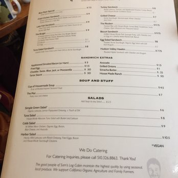 Sam's Log Cabin - Breakfast & Brunch Near Me - Albany, California Sam's Log Cabin - Breakfast & Brunch Near Me - Albany, California