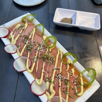Nine One Five - Ahi Tuna Gravlax* - New American Near Me - Key West, Florida Nine One Five - Ahi Tuna Gravlax* - New American Near Me - Key West, Florida