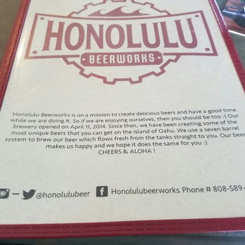 Honolulu Beerworks - Brewpubs Near Me - Honolulu, Hawaii Honolulu Beerworks - Brewpubs Near Me - Honolulu, Hawaii
