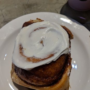 Grounds For Coffee - Cinnamon Bun w/icing - Coffee & Tea Near Me - Vancouver, British Columbia Grounds For Coffee - Cinnamon Bun w/icing - Coffee & Tea Near Me - Vancouver, British Columbia