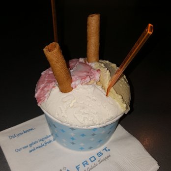 Frost Gelato - Delicious Strawberry yogurt, pistachio, and coconut gelato. - Gelato Near Me - Tucson, Arizona Frost Gelato - Delicious Strawberry yogurt, pistachio, and coconut gelato. - Gelato Near Me - Tucson, Arizona