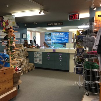 Manning Park Visitor Centre - Service Counter ... and way to washrooms. - Parks Near Me - Manning Park, British Columbia Manning Park Visitor Centre - Service Counter ... and way to washrooms. - Parks Near Me - Manning Park, British Columbia