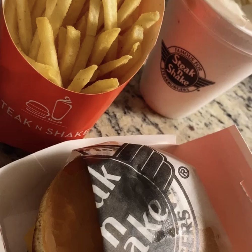 a burger and french fries a burger and french fries