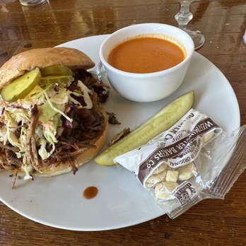 McNear's Saloon & Dining House - Pulled pork on brioche bun - American Near Me - Petaluma, California