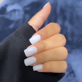 Captivate Nail Spa - Dip nails blue - Nail Salons Near Me - Fullerton, California