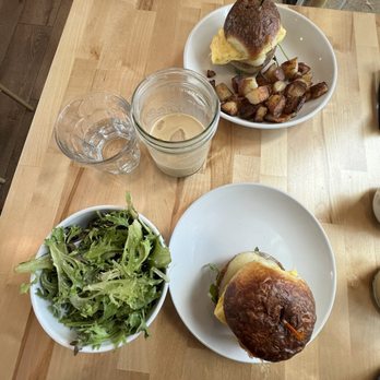 June’s Breakfast + Patio - Breakfast sandwich with side salad - Coffee & Tea Near Me - Shiloh, Illinois June’s Breakfast + Patio - Breakfast sandwich with side salad - Coffee & Tea Near Me - Shiloh, Illinois