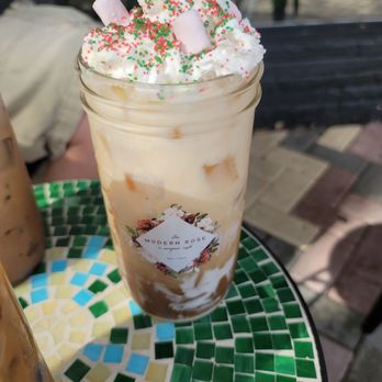 The Modern Rose - White chocolate peppermint mocha. - Coffee & Tea Near Me - Deerfield Beach, Florida The Modern Rose - White chocolate peppermint mocha. - Coffee & Tea Near Me - Deerfield Beach, Florida