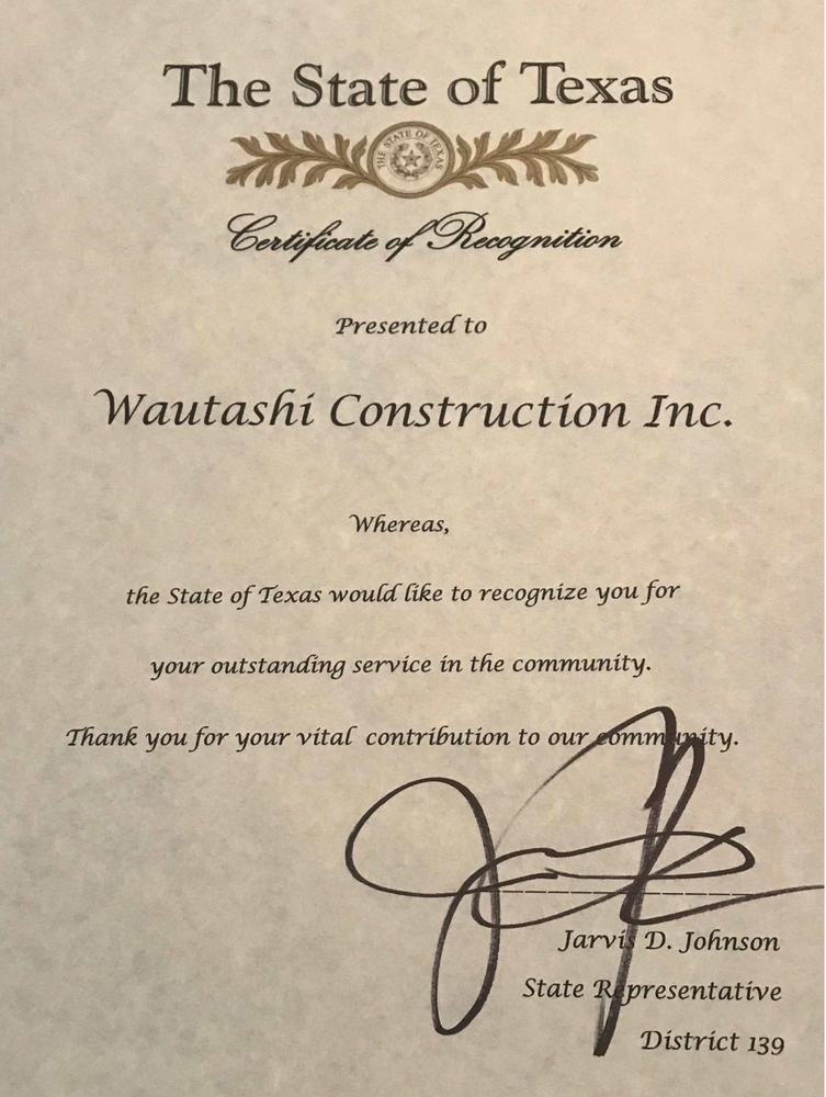Slide of Wautashi Construction
