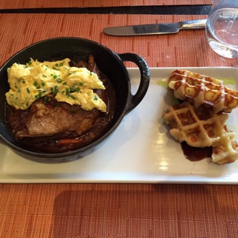 Belga Cafe - Rosemary Wafel with Duck Confit - Belgian Near Me - Washington, DC, District of Columbia