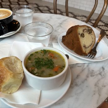 Tatte Bakery & Cafe | South End - Chicken Vegetable Soup and Coffee Cake - Bakeries Near Me - Boston, Massachusetts Tatte Bakery & Cafe | South End - Chicken Vegetable Soup and Coffee Cake - Bakeries Near Me - Boston, Massachusetts