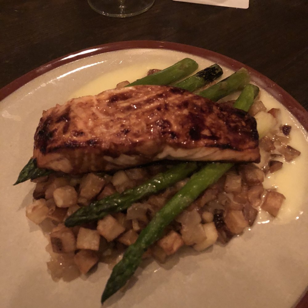 Parkside 23 - Cedar - planked Salmon - New American Near Me - Brookfield, Wisconsin