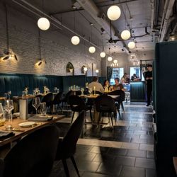 The Fair Restaurant - Low, intimate lighting and a sophisticated palette make for a great looking space