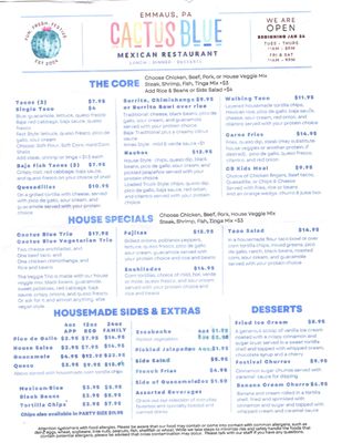 Menu photo 4 Cactus Blue Emmaus, PA