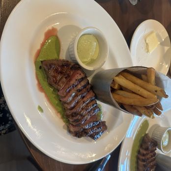 The Capital Grille - Dry Aged NY Strip Steak Frites with Aji Verde - Steakhouses Near Me - Burbank, California