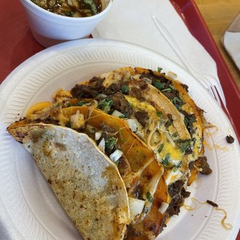 Guadalajaras Taco Shop - 25. Five Queso Birria Tacos Plate! - Tacos Near Me - Yucaipa, California