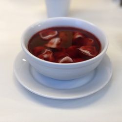 Pierogarnia Kaszubska - Beet soup w dumplings delicious and filling