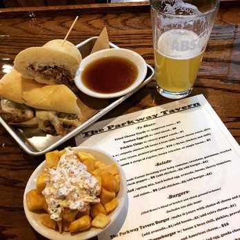 The Parkway Tavern - Menu and fried loaded potato salad and the French Dip - American Near Me - Cary, North Carolina The Parkway Tavern - Menu and fried loaded potato salad and the French Dip - American Near Me - Cary, North Carolina