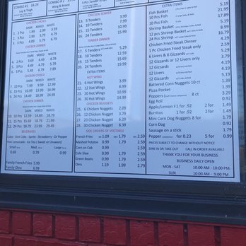 Tom's Fried Chicken - Menu near drive through window. - Chicken Wings Near Me - Fort Worth, Texas Tom's Fried Chicken - Menu near drive through window. - Chicken Wings Near Me - Fort Worth, Texas