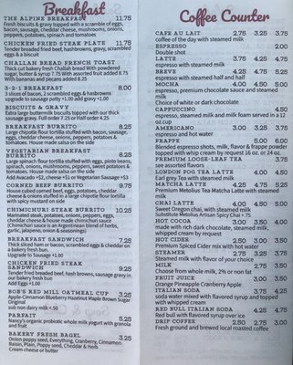 Menu photo 6 Stewart's 58 Drive-in Oakridge, OR