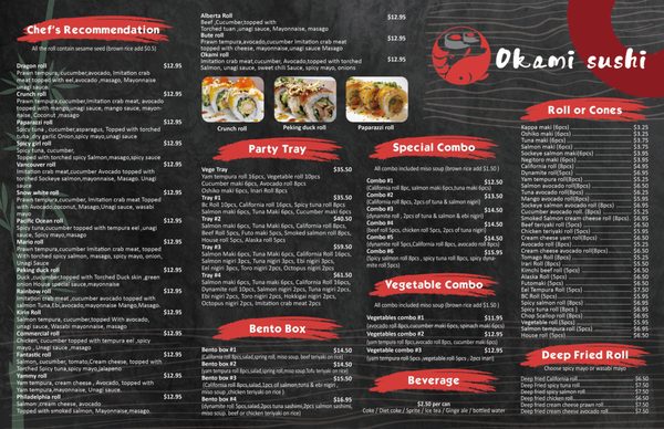 Menu photo 5 Okami Sushi Vancouver, BC