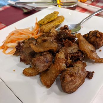 Le Soleil Brillant Restaurant - Fried pork/ griot served with pikliz, rice, and fried banana. Great. - Haitian Near Me - New York, New York Le Soleil Brillant Restaurant - Fried pork/ griot served with pikliz, rice, and fried banana. Great. - Haitian Near Me - New York, New York