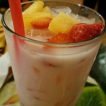 Mariscos Playa Hermosa - Horchata with fruits - Mexican Near Me - Phoenix, Arizona
