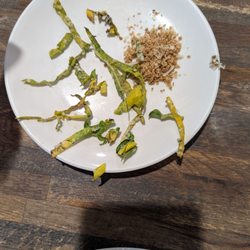 Amici - The yellow, icky, rotten pieces of kale in my kale Caesar salad